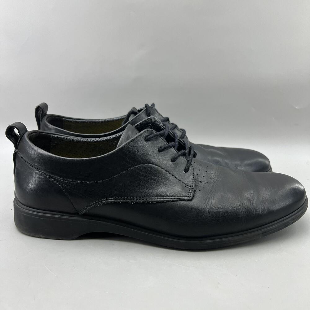 Amberjack The Original Oxford Men Size 11 M Black Leather Lace Comfort Shoes